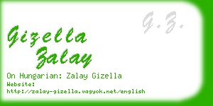 gizella zalay business card